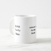 Schwarze Geschichte Tasse (Vorderseite Links)