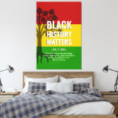 Schwarze Geschichte zählt MARCUS GARVEY Leinwanddruck (Insitu (Schlafzimmer))