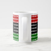 SCHWARZE GESCHICHTE ZÄHLT Monogramm Tasse (Rückseite)