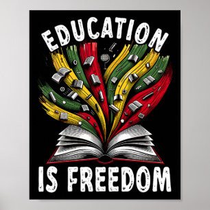Schwarze Geschichtsausbildung ist Freiheitsbücher Poster