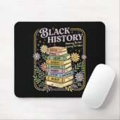 Schwarze Geschichtsbücher Monat schwarze afroameri Mousepad (Mit Mouse)