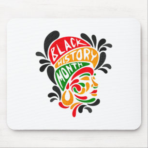 Schwarze Geschichtskönigin Melanin Afroamerikanisc Mousepad