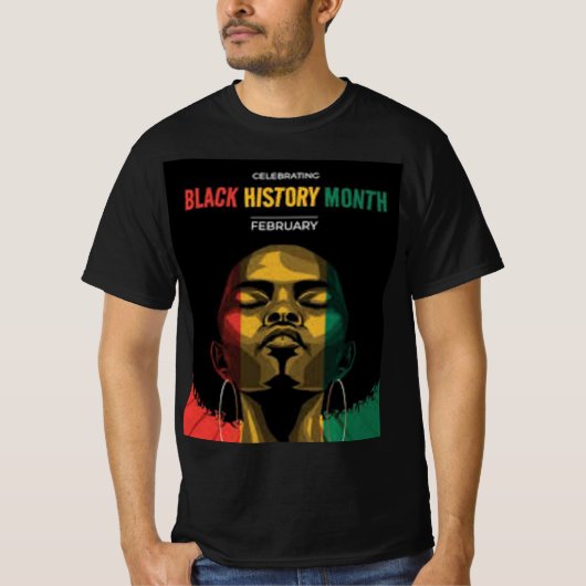 Schwarze Geschichtsmänner T-Shirt (Vorderseite)