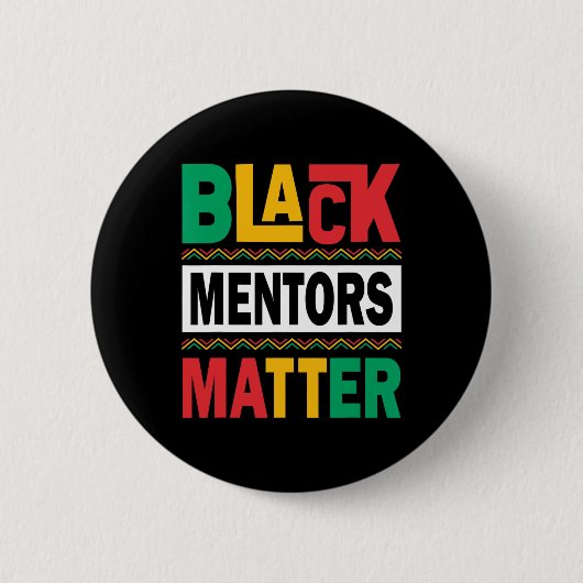 Schwarze Geschichtsmonat Mentoren Problem Afroamer Button (Vorderseite)