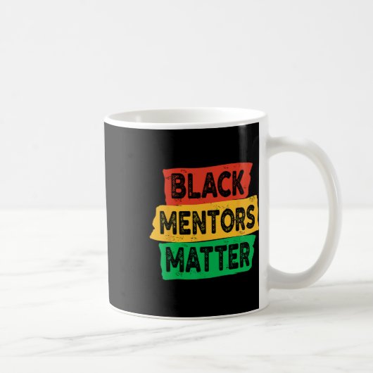 Schwarze Geschichtsmonat Mentoren Problem Afroamer Kaffeetasse (Rechts)