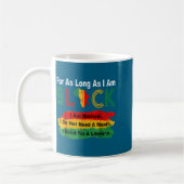 Schwarze Geschichtsmonat solange ich schwarzer Sto Kaffeetasse (Links)