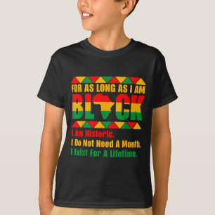 Schwarze Geschichtsmonat solange ich schwarzer Sto T-Shirt
