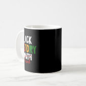 Schwarze Geschichtsperiode Schwarze Geschichtsmona Kaffeetasse (Vorderseite Links)