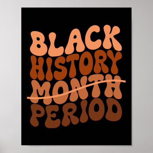 Schwarze Geschichtsperiode Schwarze Geschichtsmona Poster (Vorne)