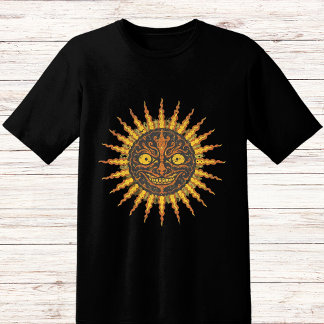 Schwarze Gesichtssonne T-Shirt