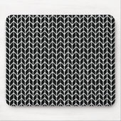 SCHWARZE GESTRICKTE Mauspad (Vorne)