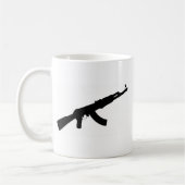 schwarze Gewehr ak 47 Ikone Kaffeetasse (Links)