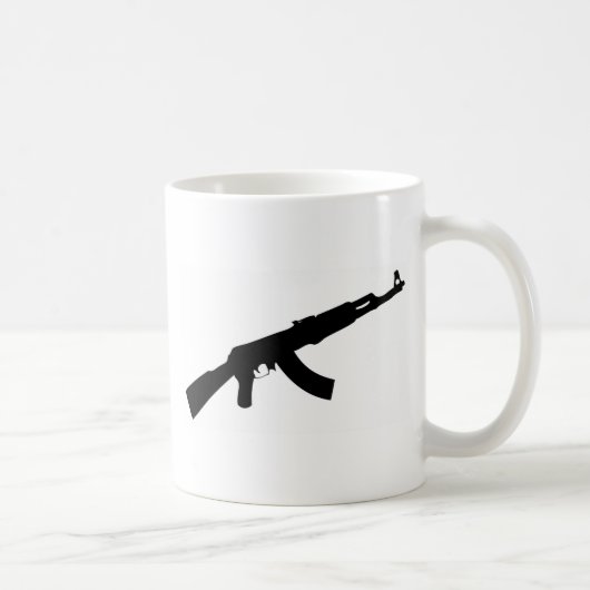 schwarze Gewehr ak 47 Ikone Kaffeetasse (Rechts)