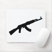schwarze Gewehr ak 47 Ikone Mousepad (Mit Mouse)