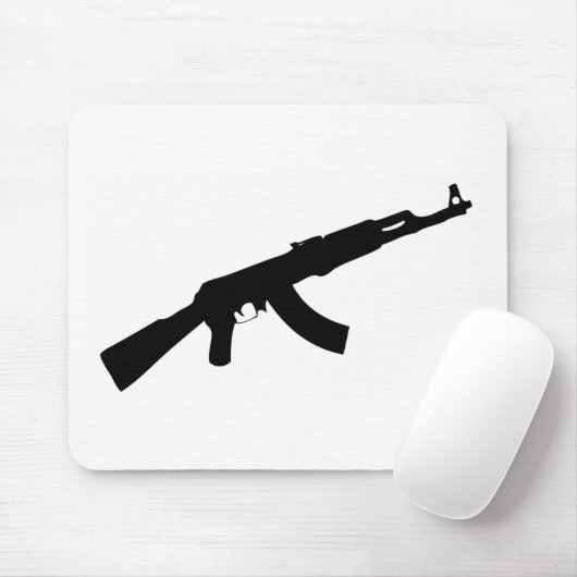 schwarze Gewehr ak 47 Ikone Mousepad (Mit Mouse)