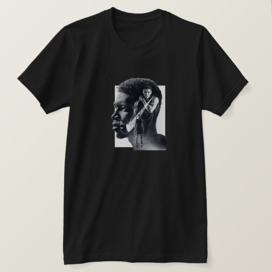 SCHWARZE GIANNIS HEMDEN T-Shirt (Design vorne)