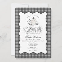 Schwarze Gingham-Preppy-Geister-Baby-Party