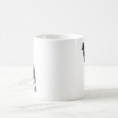 schwarze Giraffenikone Kaffeetasse (Mittel)