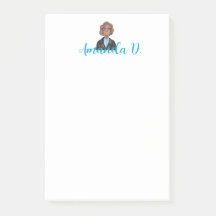 Schwarze Girl mit Brille Personalisiert