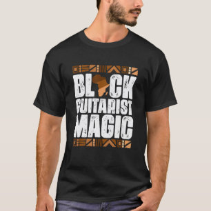 Schwarze Gitarristen-Magie Schwarze Geschichte Mon T-Shirt