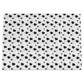 Schwarze glänzende Herzen niedlich romantische Mus Große Geschenktüte (Vorderseite)