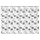 Schwarze glänzende Herzen niedlich romantische Mus Tischdecke (Vorderseite (Horizontal))