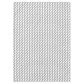 Schwarze glänzende Herzen niedlich romantische Mus Tischdecke (Vorderseite)