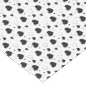 Schwarze glänzende Herzen niedlich romantische Mus Tischdecke (Schrägansicht)