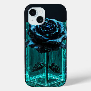 Schwarze Glasvase mit einer Rose Case-Mate iPhone Hülle