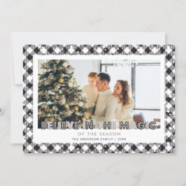 Schwarze glauben an die Weihnachtskarte des Magisc Feiertagskarte