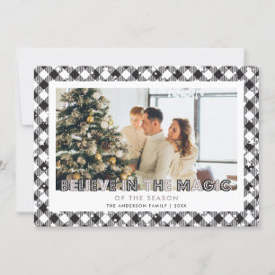 Schwarze glauben an die Weihnachtskarte des Magisc Feiertagskarte