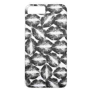 Schwarze Glitzer Lippen #2 Case-Mate iPhone Hülle