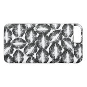 Schwarze Glitzer Lippen #2 Case-Mate iPhone Hülle (Rückseite (Horizontal))