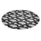 Schwarze Glitzer Lippen #2 Schneidebrett (Ecke)