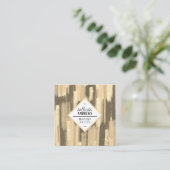 Schwarze Glitzer Pinsel Pinselstriche Makeup Quadratische Visitenkarte (Stehend Vorderseite)