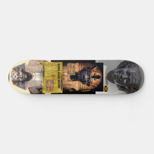 SCHWARZE GLOBALE GESCHICHTE Skateboard (Horizontal)