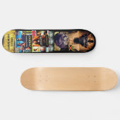 SCHWARZE GLOBALE GESCHICHTE Skateboard (Horizontal)