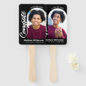 Schwarze Glückwunsch Grad 2 Foto Arch Fett Weiße S Fächer (Vorne und Hinten)