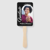 Schwarze Glückwunsch Grad 2 Foto Arch Fett Weiße S Fächer (Rückseite)