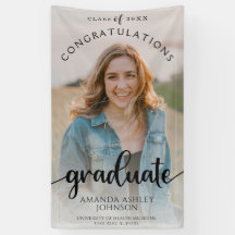 Schwarze Glückwünsche Graduate Foto Abschluss