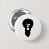schwarze Glühlampeikone Button (Vorne & Hinten)