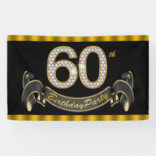 Schwarze Gold 60. Geburtstagsfeier Banner