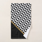 SCHWARZE GOLD ABSTRAKT PATTERBADEZIMMER TOWEL SET (Handtuch)