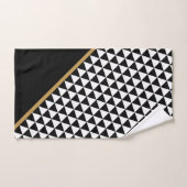 SCHWARZE GOLD ABSTRAKT PATTERBADEZIMMER TOWEL SET (Handtuch)