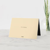 SCHWARZE GOLD FERIENKARTE DANKESKARTE (Rückseite)