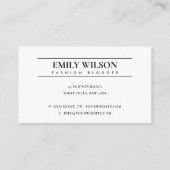 SCHWARZE GOLD FLORA LAUREL-KRIEG - ERSTE ERNENNUNG VISITENKARTE (Rückseite)