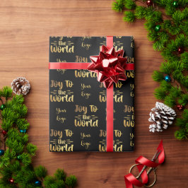 Schwarze Gold Freude an der Welt für den Einzelhan Geschenkpapier