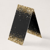 Schwarze Gold Glitter 2 Halsketten Displaykarten (Rückseite)