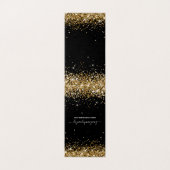 Schwarze Gold Glitter 2 Halsketten Displaykarten (Außenseite Aufgefaltet)