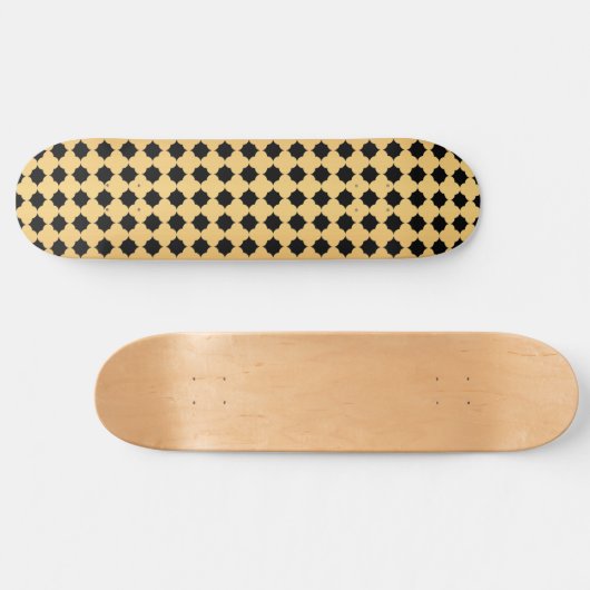 SCHWARZE GOLD HEXAGON PATTERN SKATEBOARD (Horizontal)